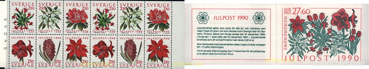 Sellos: 2170 MNH SUECIA 1990 NAVIDAD. FLORES