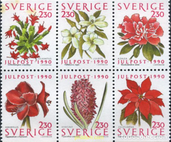 Sellos: 300737 MNH SUECIA 1990 NAVIDAD. FLORES