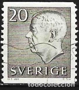 Sellos: Suecia 1961 - Mi 469A - YT 462 - Rey Gustavo VI Adolphe