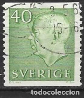 Sellos: Suecia 1961 - Mi 480A - YT 469 - Rey Gustavo VI Adolphe