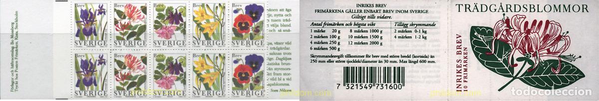 Sellos: 2175 MNH SUECIA 1997 FLORES DE JARDIN