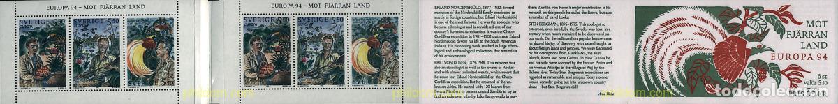 Sellos: 2382 MNH SUECIA 1994 EUROPA CEPT. GRANDES DESCUBRIMIENTOS