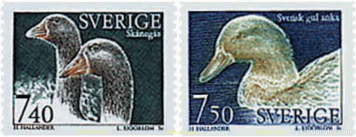 Sellos: 33072 MNH SUECIA 1995 ANIMALES DE CORRAL