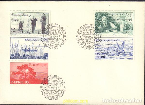 Sellos: 544238 MNH SUECIA 1977 HOMENAJE AL POETA EVERT TAUBE