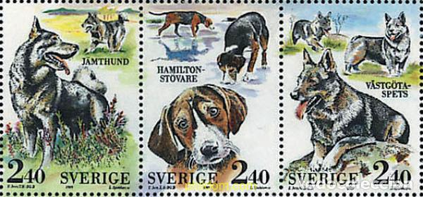 Sellos: 112597 MNH SUECIA 1989 CENTENARIO DEL CLUB CANINO SUECO