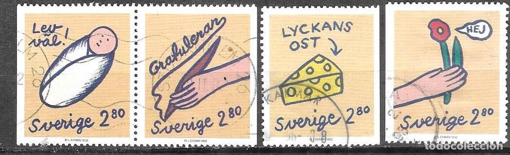 Selos: SELLOS USADOS DE SUECIA 1992, YT 1708/ 11