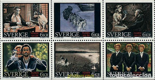 Sellos: 113576 MNH SUECIA 1995 100 ANIVERSARIO DEL CINE