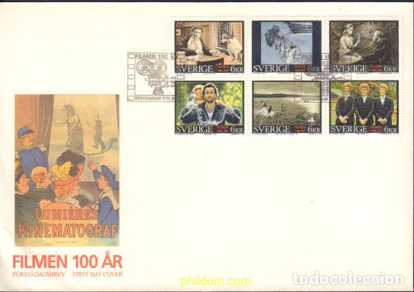 Sellos: 544255 MNH SUECIA 1995 100 ANIVERSARIO DEL CINE
