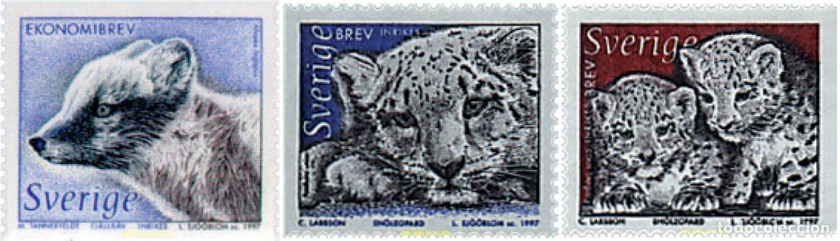 Sellos: 622314 MNH SUECIA 1997 FAUNA NORDICA