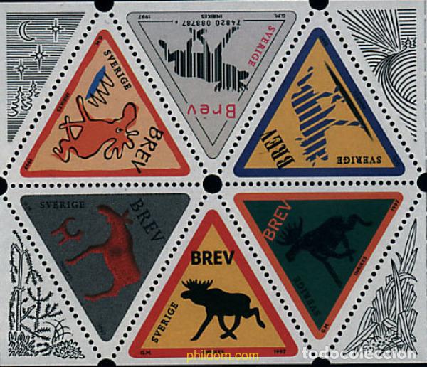 Sellos: 113844 MNH SUECIA 1997 SELLOS DE MENSAJES