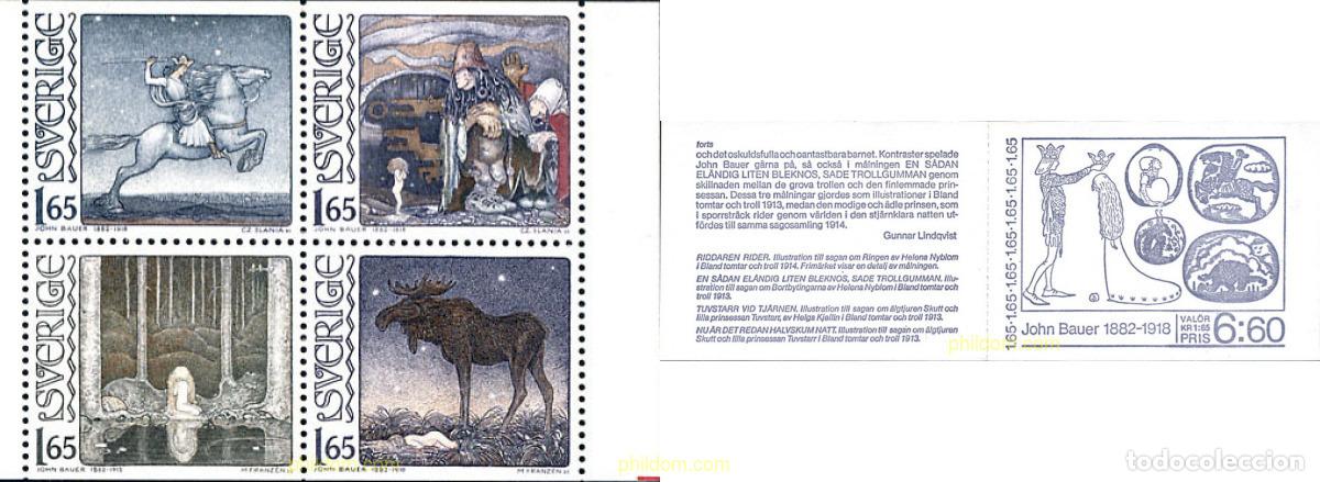 Sellos: 3154 MNH SUECIA 1982 CENTENARIO DEL NACIMIENTO DE JOHN BAUER