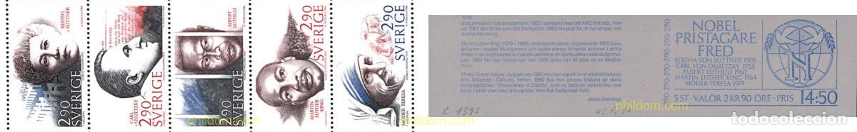 Sellos: 111757 MNH SUECIA 1986 PREMIOS NOBEL DE LA PAZ