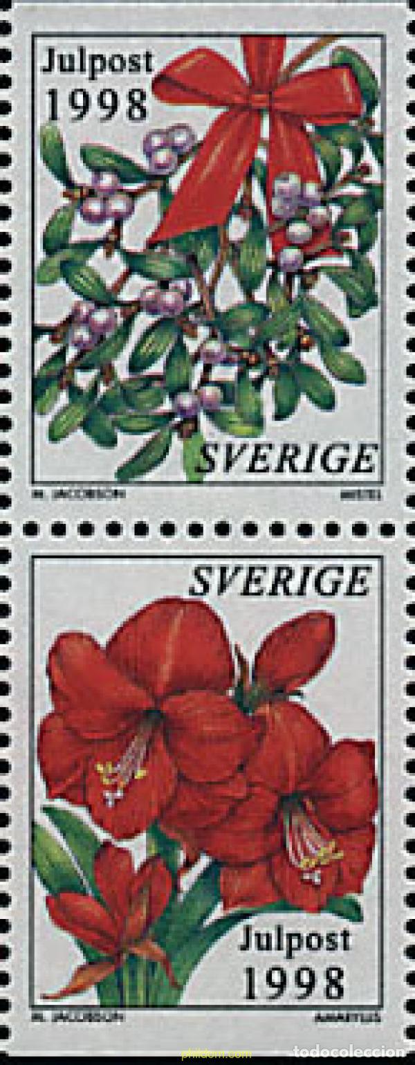Sellos: 113905 MNH SUECIA 1998 NAVIDAD. FLORES