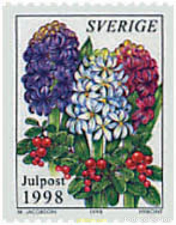 Sellos: 364277 MNH SUECIA 1998 NAVIDAD. FLORES