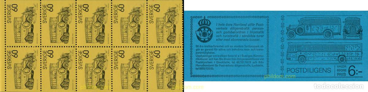 Sellos: 162035 MNH SUECIA 1973 VEHICULOS POSTALES