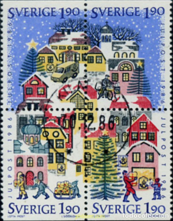 Sellos: 349306 USED SUECIA 1986 NAVIDAD