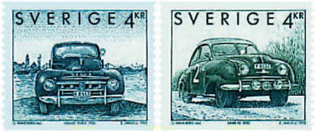 Sellos: 40925 MNH SUECIA 1992 AUTOMOVILES SUECOS