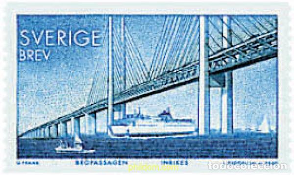 Sellos: 364281 MNH SUECIA 2000 INAUGURACION DEL PUENTE ORESUND ENTRE SUECIA Y DINAMARCA