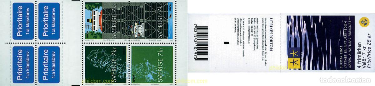Sellos: 2306 MNH SUECIA 2001 EUROPA CEPT. EL AGUA, RIQUEZA NATURAL