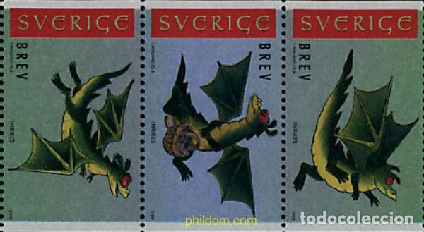 Sellos: 114019 MNH SUECIA 2000 A&Ntilde;O LUNAR CHINO - A&Ntilde;O DEL DRAGON
