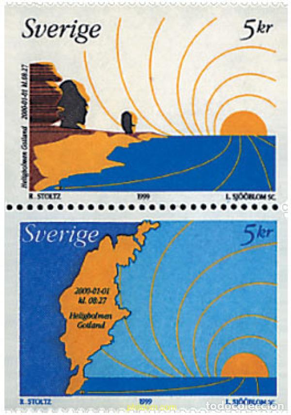 Sellos: 114017 MNH SUECIA 1999 EL AMANECER DEL NUEVO MILENIO
