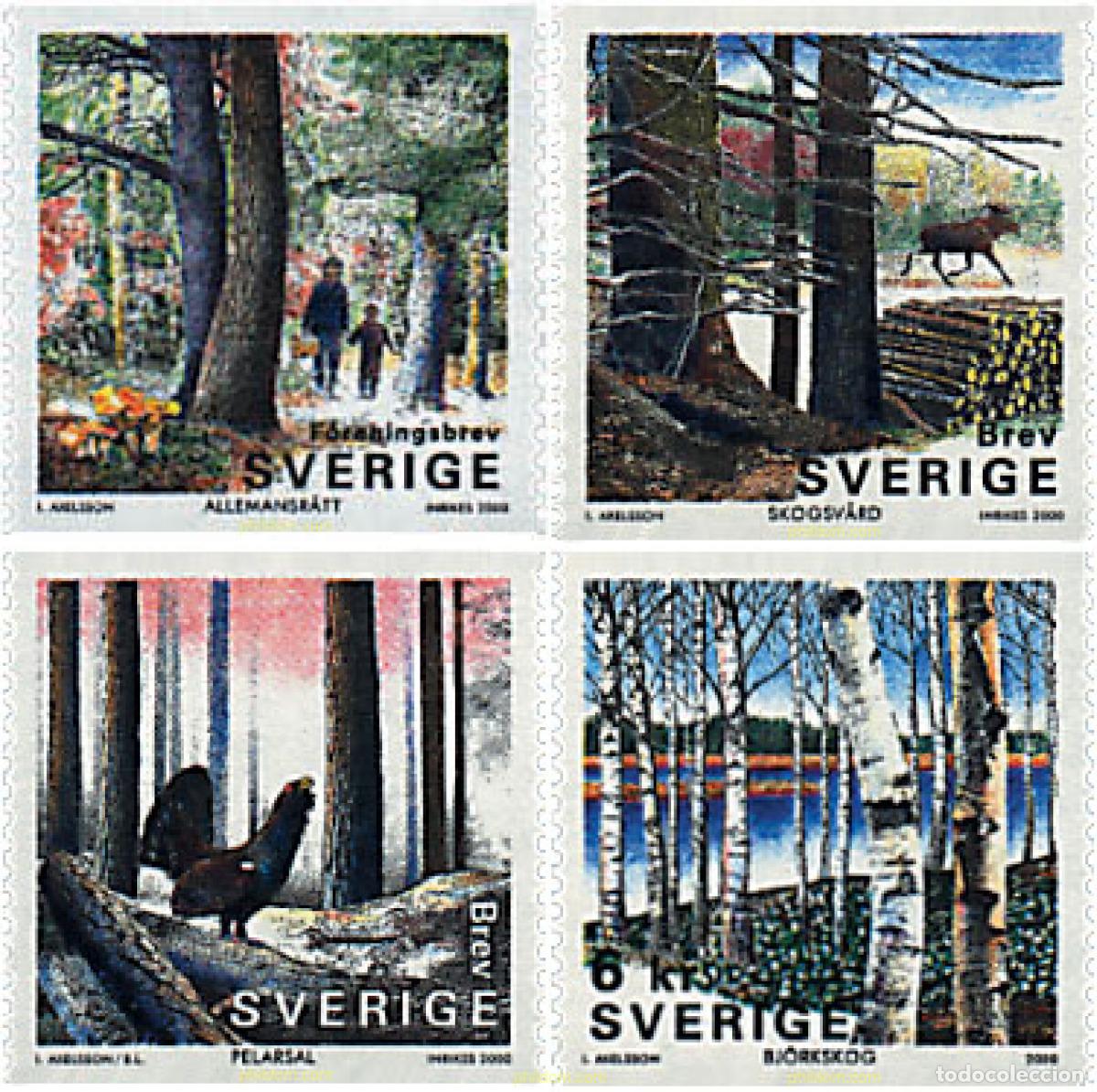 Sellos: 69294 MNH SUECIA 2000 EL BOSQUE
