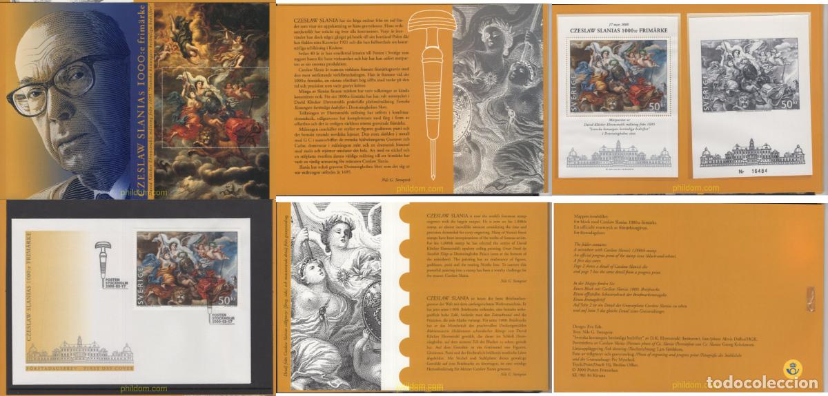 Sellos: 657015 MNH SUECIA 2000 MILESIMO SELLO DEL GRABADOR CZESLAW SLANIAS