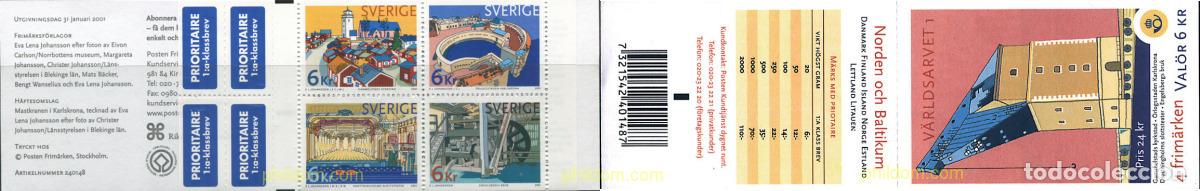 Sellos: 1992 MNH SUECIA 2001 PATRIMONIO DE LA HUMANIDAD