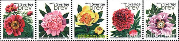 Sellos: 114089 MNH SUECIA 2001 FLORES