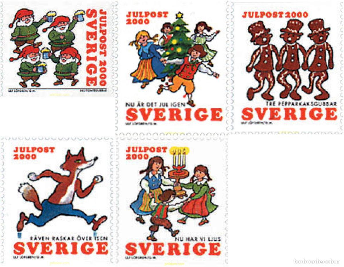 Sellos: 71006 MNH SUECIA 2000 CANCIONES DE NAVIDAD