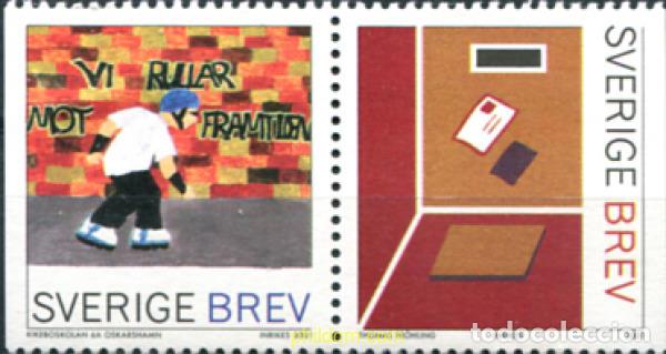Sellos: 114138 MNH SUECIA 2001 VENCEDOR DEL CONCURSO DE DISE&Ntilde;O DE SELLOS