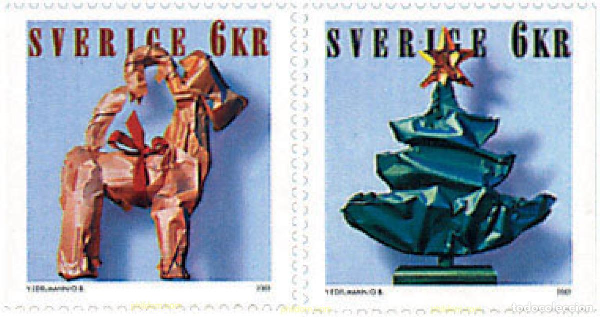 Sellos: 86402 MNH SUECIA 2001 NAVIDAD