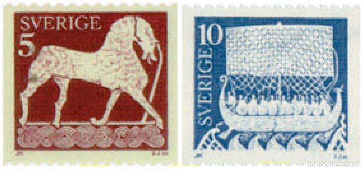 Sellos: 791358 MNH SUECIA 1973 PIEDRAS PINTADAS DE GOTLAND Y PINTURAS