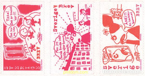 Sellos: 114149 MNH SUECIA 2002 LA SE&Ntilde;ORITA LIVRADD Y EL AMOR