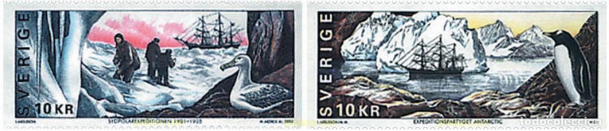 Sellos: 87661 MNH SUECIA 2002 EXPEDICIONES SUECAS AL POLO SUR