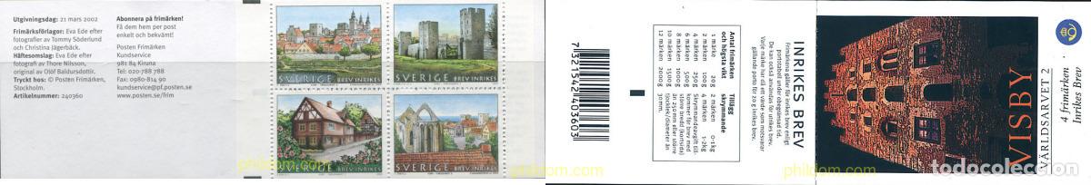 Sellos: 2025 MNH SUECIA 2002 PATRIMONIO MUNDIAL. VISBY