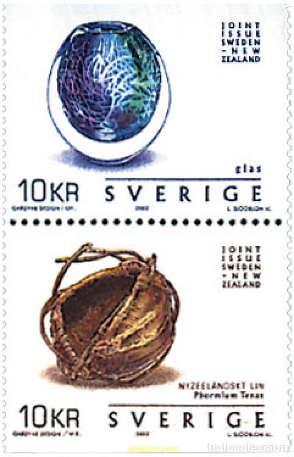 Sellos: 114180 MNH SUECIA 2002 ARTE Y ARTESANIA