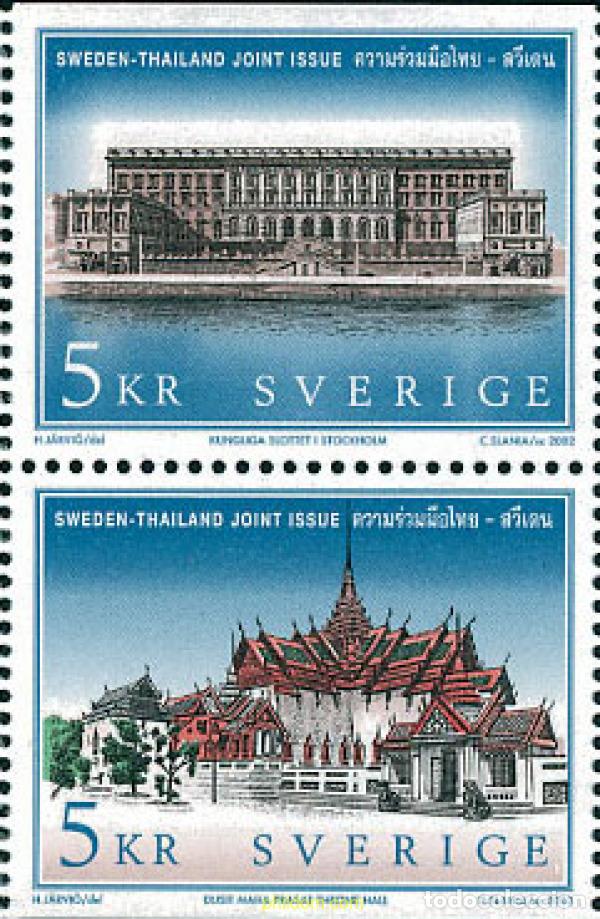 Sellos: 101548 MNH SUECIA 2002 PALACIOS REALES