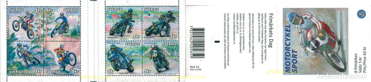Sellos: 114320 MNH SUECIA 2002 MOTOCICLISMO