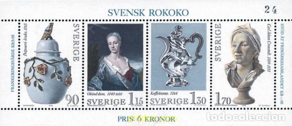 Sellos: 105865 MNH SUECIA 1979 EPOCA ROCOCO SUECA