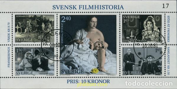 Sellos: 349302 USED SUECIA 1981 HISTORIA DEL CINE SUECO