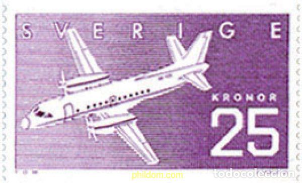 Sellos: 105920 MNH SUECIA 1987 INDUSTRIA AERONAUTICA SUECA