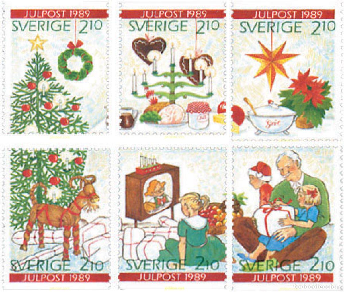 Sellos: 105917 MNH SUECIA 1989 NAVIDAD