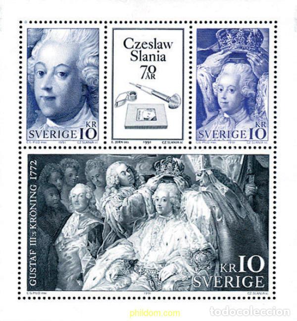 Sellos: 105908 MNH SUECIA 1991 70 ANIVERSARIO DE CZESLAW SLANIA