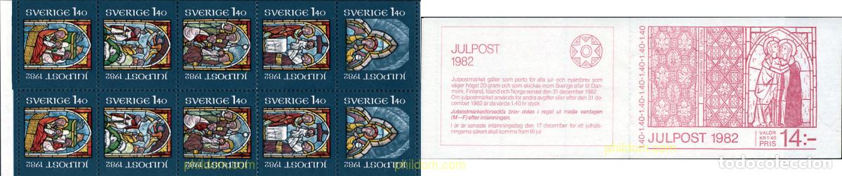 Sellos: 105946 MNH SUECIA 1982 NAVIDAD. VIDRIERA