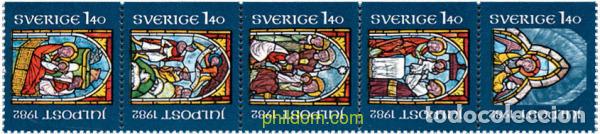 Sellos: 109897 MNH SUECIA 1982 NAVIDAD. VIDRIERA