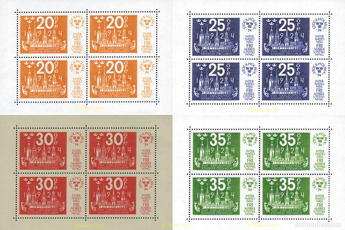 Sellos: 105863 MNH SUECIA 1974 STOCKHOLMIA 74. EXPOSICION FILATELICA INTERNACIONAL