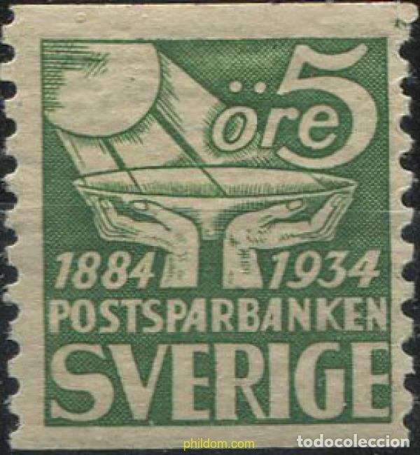 Sellos: 106503 MNH SUECIA 1933 50 ANIVERSARIO DE LA CAJA POSTAL DE AHORROS