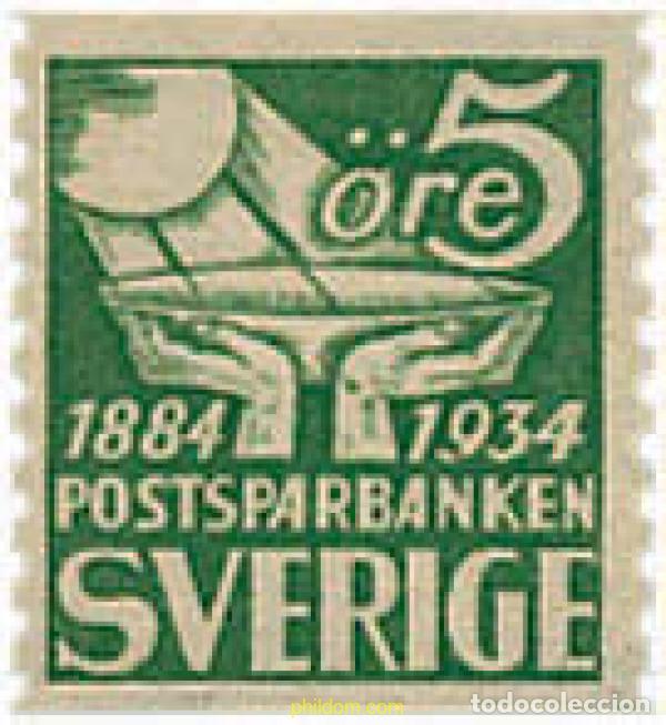 Sellos: 595280 HINGED SUECIA 1933 50 ANIVERSARIO DE LA CAJA POSTAL DE AHORROS