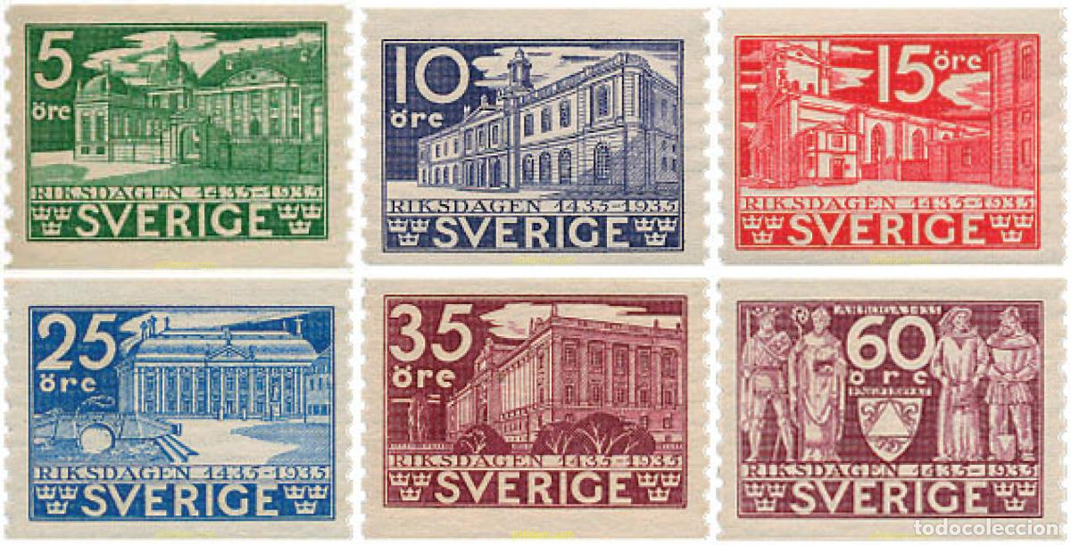 Sellos: 363452 HINGED SUECIA 1935 5 CENTENARIO DEL PALACIO DE JUSTICIA